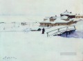El paisaje invernal 1910 Konstantin Yuon nieve
